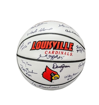 1980 Louisville Cardinals World Champs Team Signed Basketball (12 Signatures)